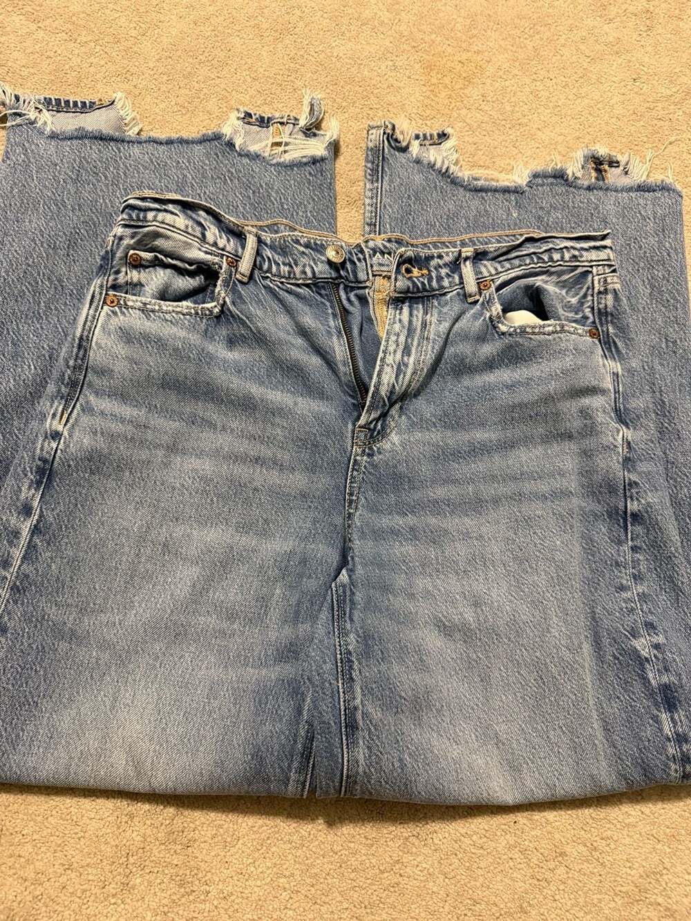 American Eagle Super High-Rise Baggy Wide Leg Jeans Size 10